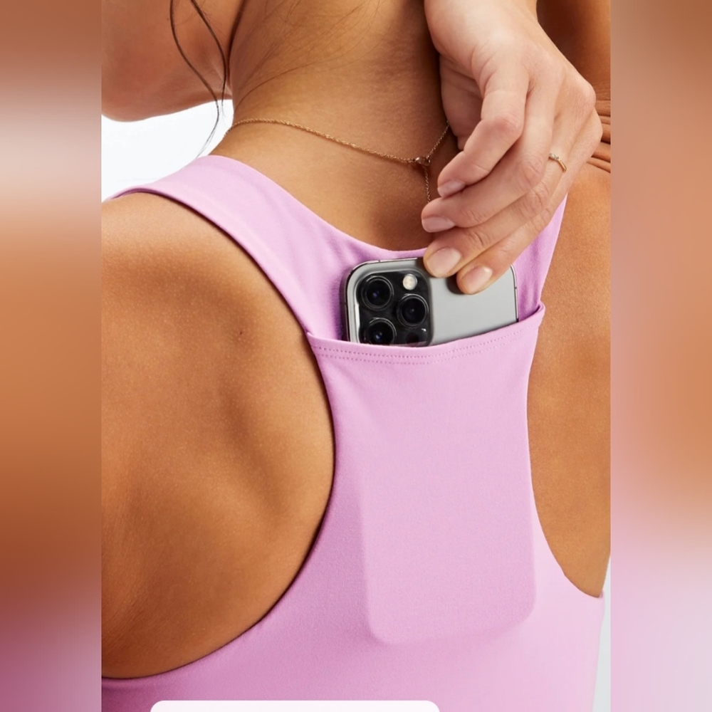 Fabletics Lavender Sleeveless Dress View 3